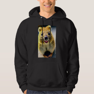 Sudadera bonitos animales dulces de quokka sonriendo cómic