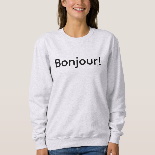 Sudadera ¡Bonjour! Camiseta (Anverso)