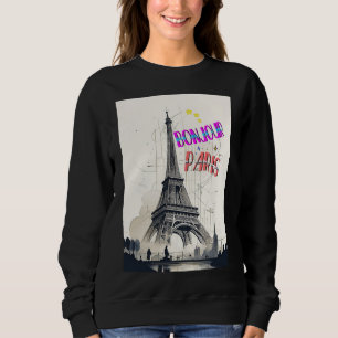 Sudadera Bonjour Colorful Paris