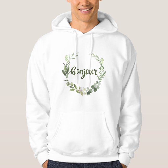 Sudadera Bonjour Hello French (Anverso)