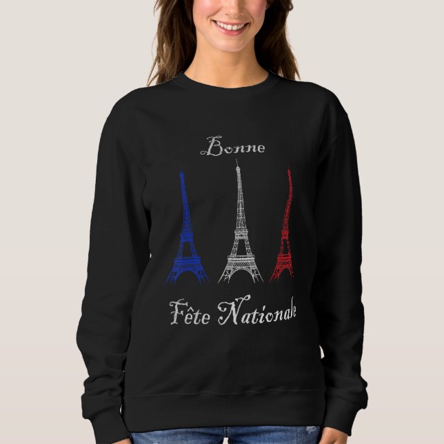 Sudadera Bonne Fte Nationale Bastille Day Fleur De Lys Fran (Anverso)