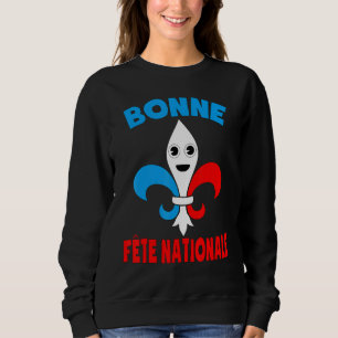 Sudadera Bonne Fte Nationale Día de la Bastilla Francesa Fl