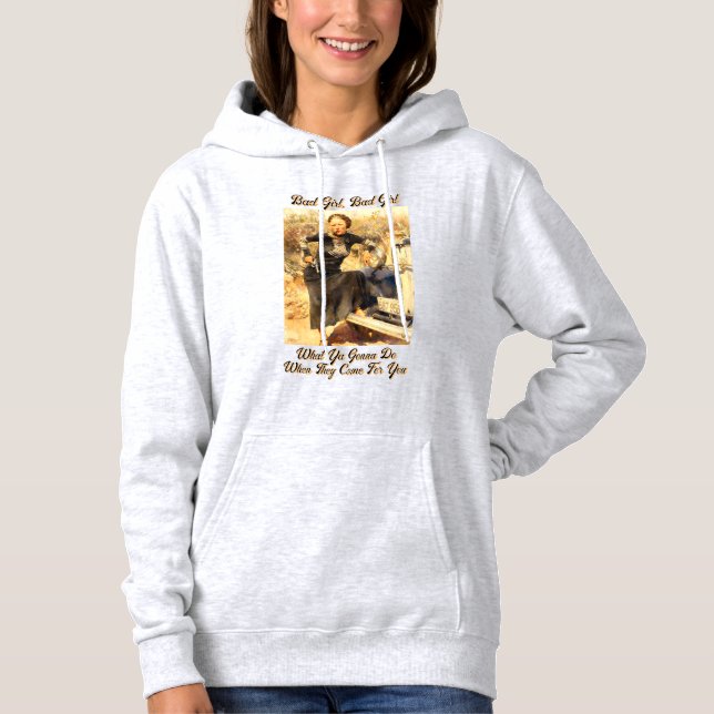Sudadera Bonnie Parker Smoking A Cigar 1933 Bad Girl (Anverso)