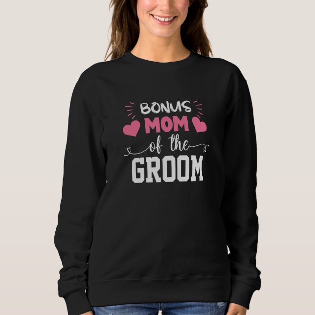 Sudadera Bono Mamá Del Groom Cute Madrastra De Groom Weddi (Anverso)