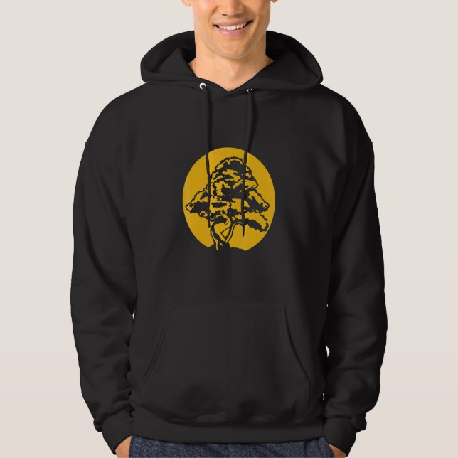 Sudadera Bonsai con puesta de sol (Anverso)