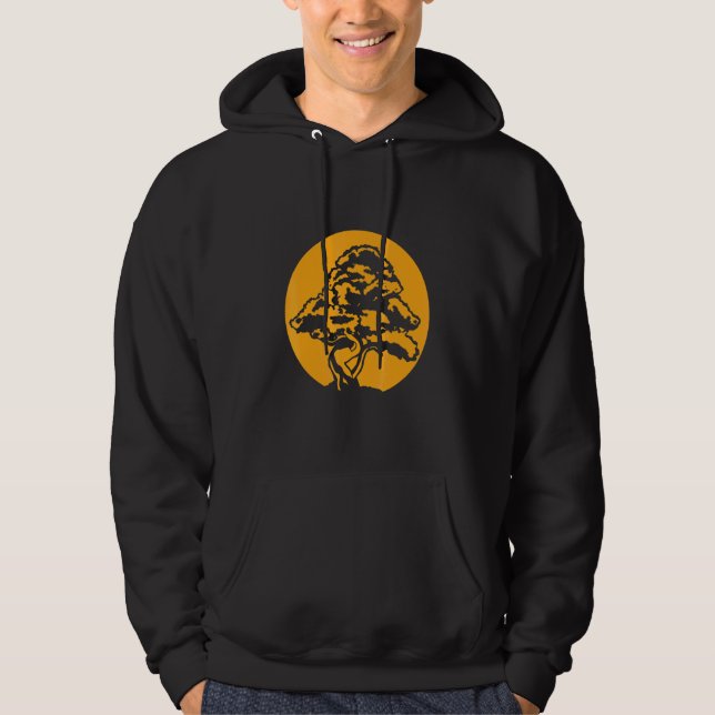 Sudadera Bonsai con puesta de sol (Anverso)
