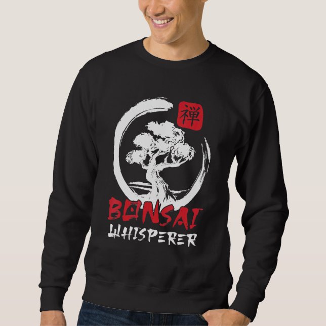 Sudadera Bonsai Whisperer Bonsai Tree Master Japonés (Anverso)
