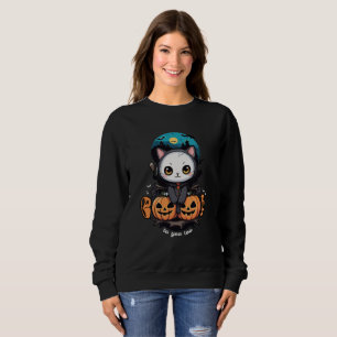 Sudadera Boo a ti también   Alas y calabaza de gatos