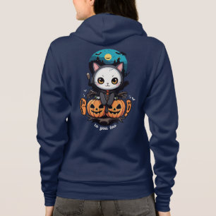 Sudadera Boo a ti también Alas y calabaza de gatos