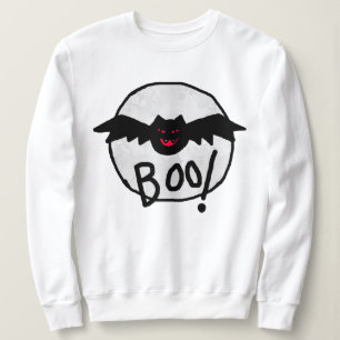 Sudadera Boo Bat Abstract Art Halloween Sweatshirt