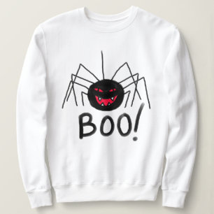 Sudadera ¡Boo! Big Black Spider Halloween Sweatshirt