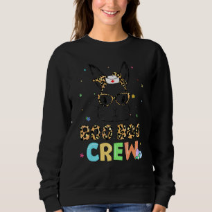 Sudadera Boo Boo Crew Bunny Nurse Life Easter Leopard Glass