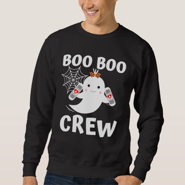 Sudadera Boo Boo Crew Cute Ghost Halloween Costume (Anverso)