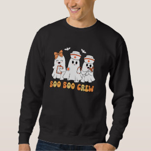Sudadera Boo Boo Crew Enfermera Fantasma Divertida Temporad