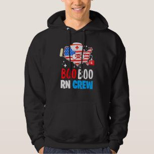 Sudadera Boo Boo Rn Crew Bandera Estadounidense 4 De Julio 