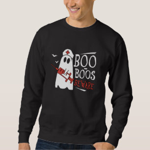 Sudadera Boo Boos Cuidado Médico fantasmagórico técnico enf