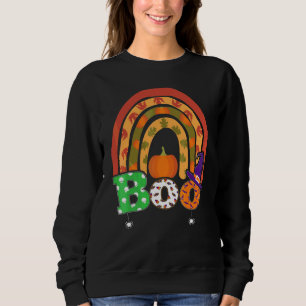 Sudadera Boo con arañas y sombrero de bruja Halloween Arcoí