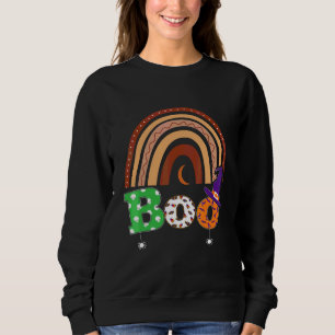 Sudadera Boo con arañas y sombrero de bruja Halloween Arcoí