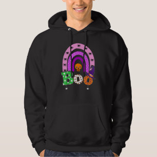 Sudadera Boo Con Arañas Y Sombrero De Bruja Halloween Arcoí