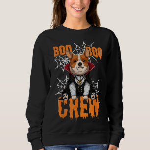 Sudadera Boo Corgi Vampiro Crew Halloween