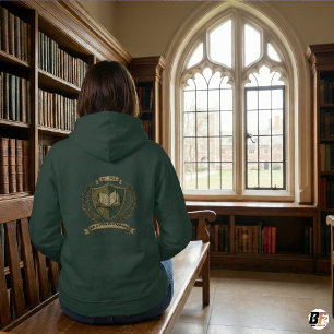 Sudadera Boo Crest 'Ad Astra Per Aspera' Vintage Verde Oscu