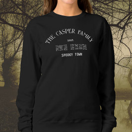 Sudadera Boo Crew Personalizado Nombre de familia Halloween