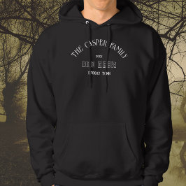 Sudadera Boo Crew Personalizado Nombre de familia Halloween