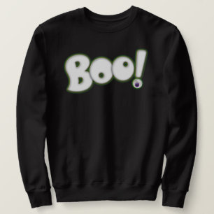 Sudadera BOO de Halloween personalizado Tipo fantasma blanc