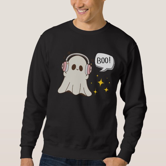 Sudadera Boo Ghost Musical Halloween (Anverso)
