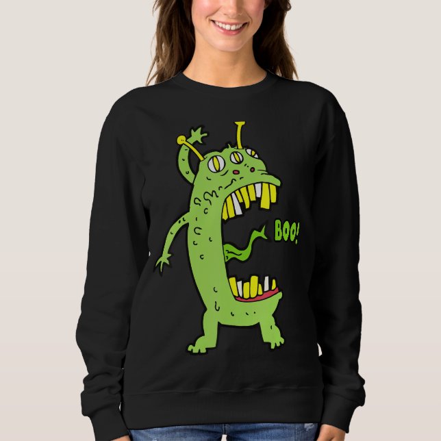 Sudadera Boo Monster Alien Halloween (Anverso)