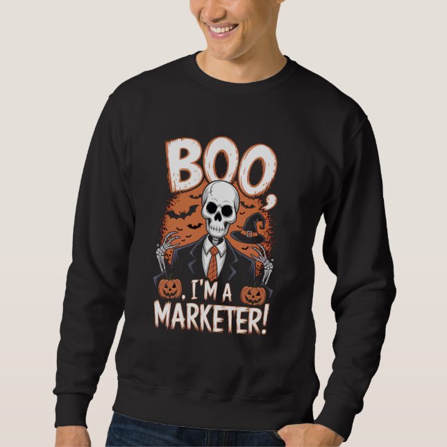 Sudadera Boo, soy una comercializadora de Halloween Diverti (Anverso)