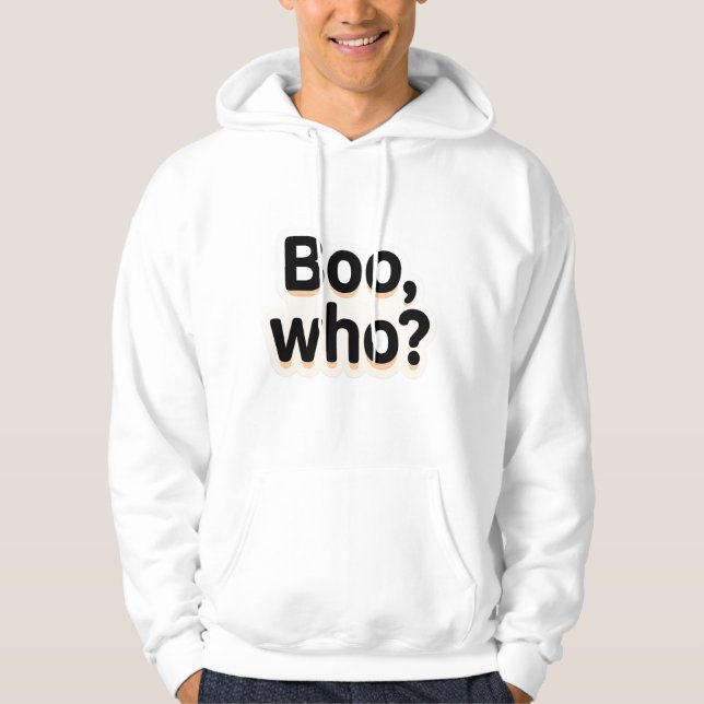 Sudadera Boo-Who? Cute Halloween Typography Designs (Anverso)