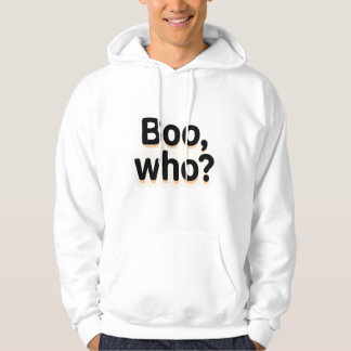Sudadera ¿Boo-Who? Diseños tipográficos adorables de Hallow