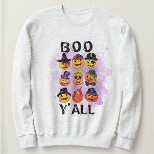 Sudadera Boo Yall Halloween Hoodie Calabaza de diseño de ta