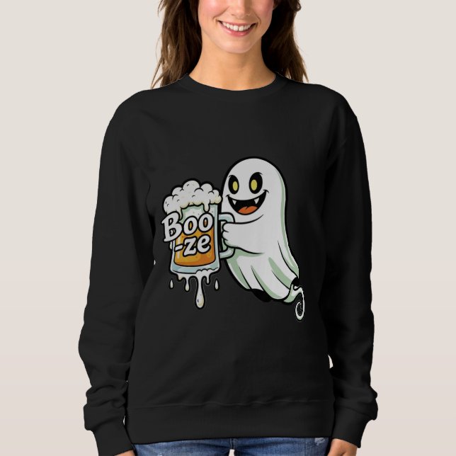 Sudadera Boo-z – Funny Halloween Ghost Design (Anverso)