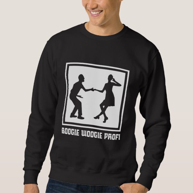 Sudadera Boogie Woogie Swing Dancing 50 Lindy Hop Idea (Anverso)