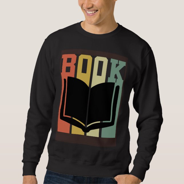 Sudadera Book  Book and Books Reading pleasure Bookworm (Anverso)
