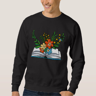 Sudadera Book Flowers
