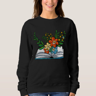 Sudadera Book Flowers