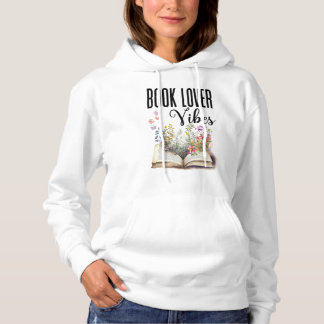 Sudadera Book Lover Vibes Cute Trendy