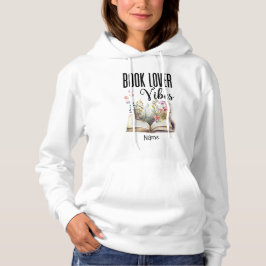 Sudadera Book Lover Vibes Cute Trendy
