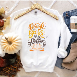 Sudadera Bookish, Reader, Book Lover Gift, Coffee Lover