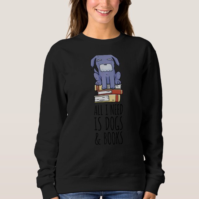 Sudadera Bookman Dogs & Books Bookworm (Anverso)