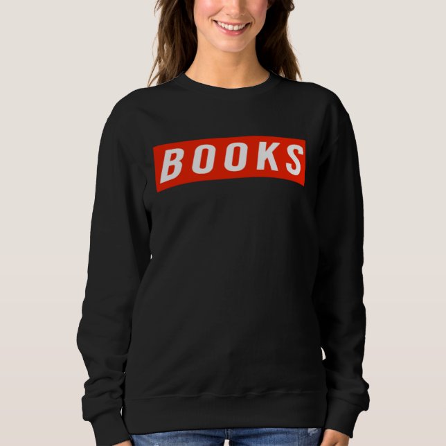 Sudadera books reading library bookworm book (Anverso)