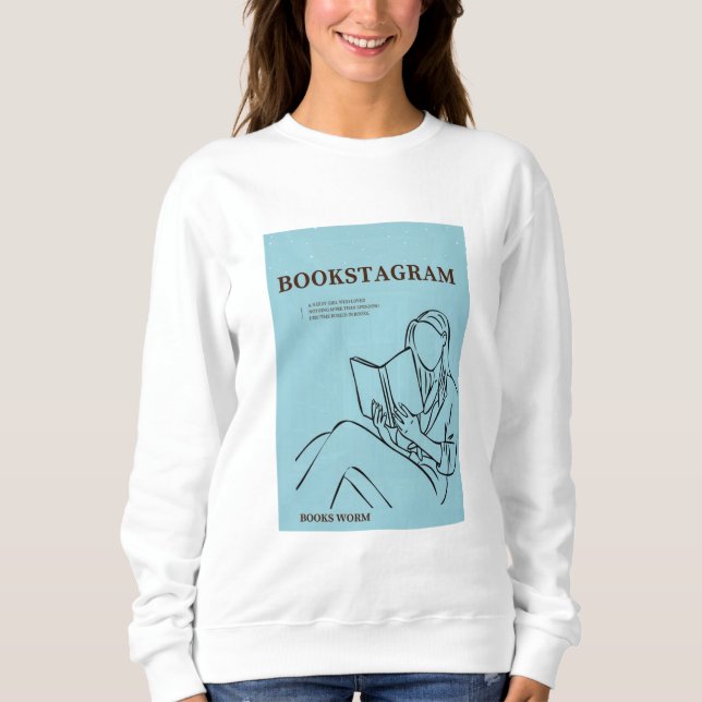 Sudadera Bookstagram Women's Basic Sweatshirt (Anverso)