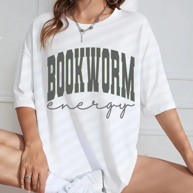 Sudadera Bookworm Energy, Camiseta acogedora para  (bookworm energy shirt, bookworm energy sweatshirt, minimalist book shirt, minimalist book sweatshirt)