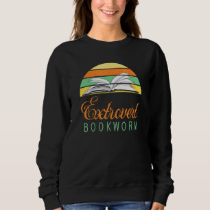 Sudadera Bookworm Extrovert Book Reading 4