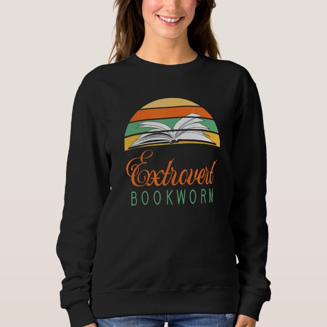 Sudadera Bookworm Extrovert - Diversión leyendo 4 (Anverso)