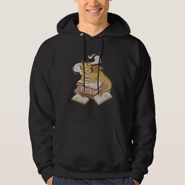 Sudadera Bookworms Cozy Coffee Drinking Dragon Romantasy (Anverso)