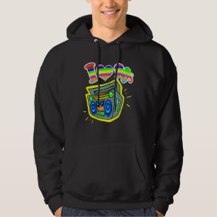 Sudadera Boom Box 90 con aire cepillado Hip Hop Rainbow Vin